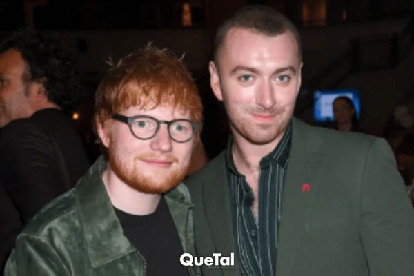 Ed Sheeran le regaló a Sam Smith una inusual estatua de dos metros de altura